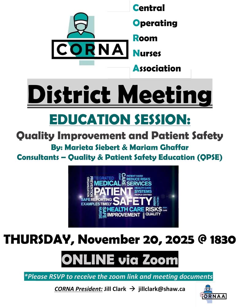 CORNA Meeting, November 20, 2025