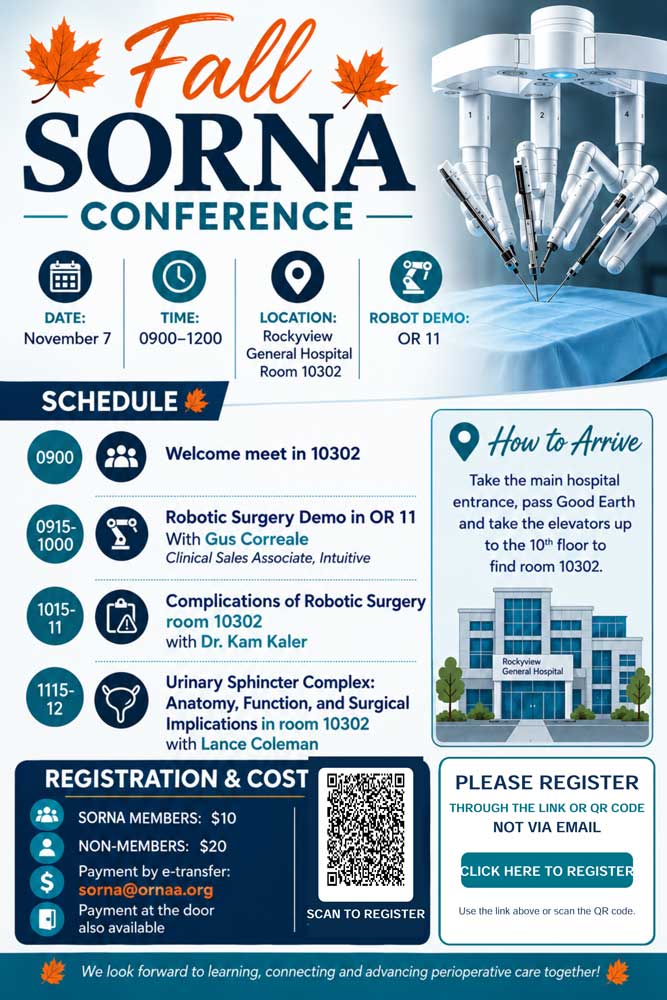 SORNA Fall Conference, November 7, 2026